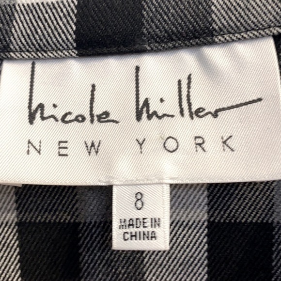 Women’s Nicole Miller New York Checkered Shirt Dress Size 8 - Picture 5 of 7